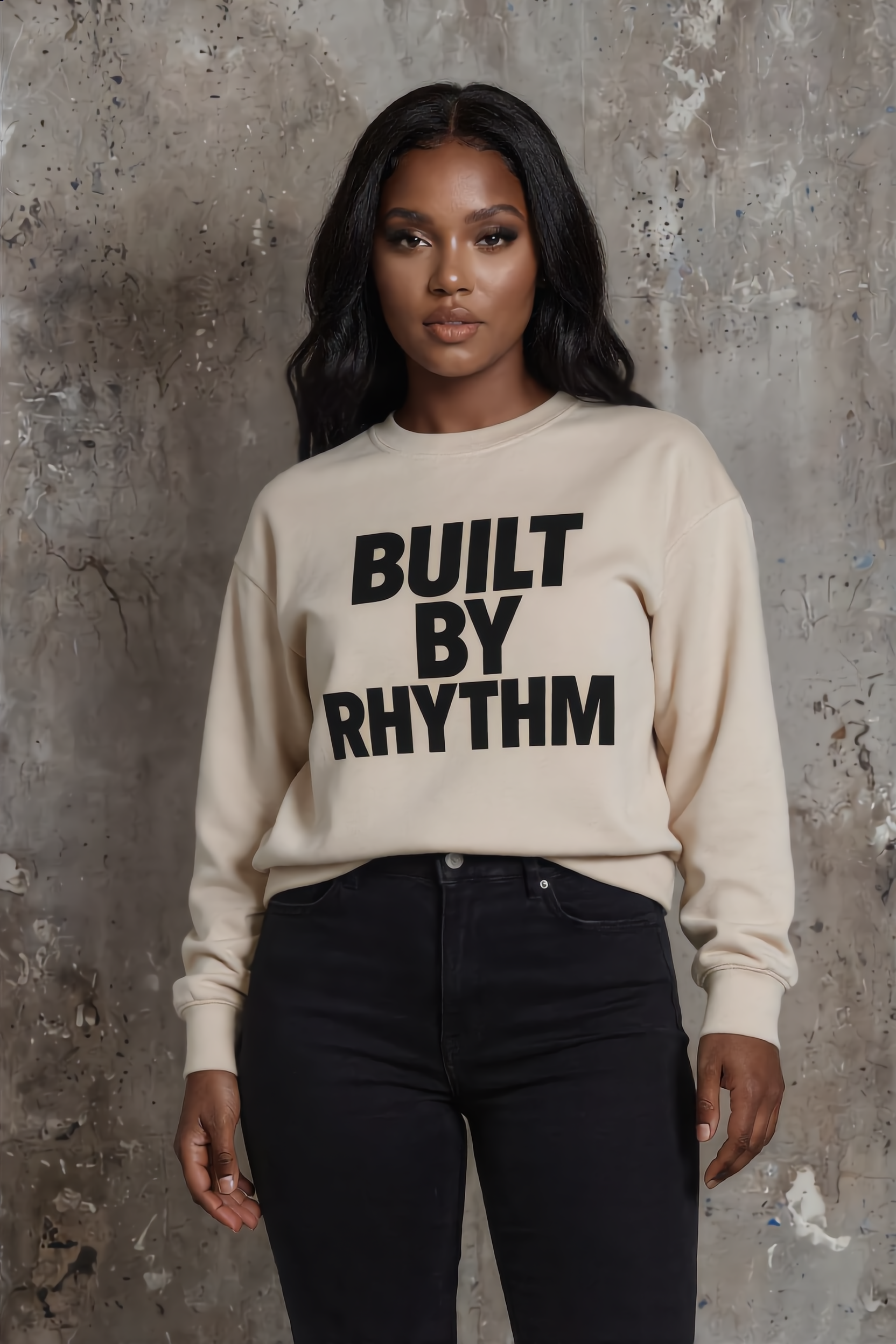Built By Rhythm – Layered Vibes (Unisex Sweatshirt)