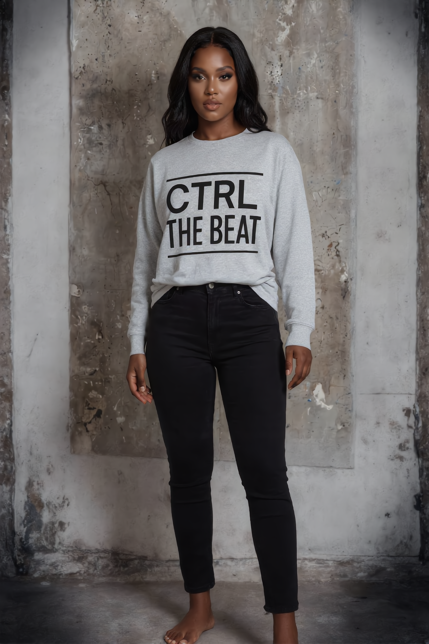 CTRL THE BEAT – Layered Vibes (Unisex Sweatshirt)