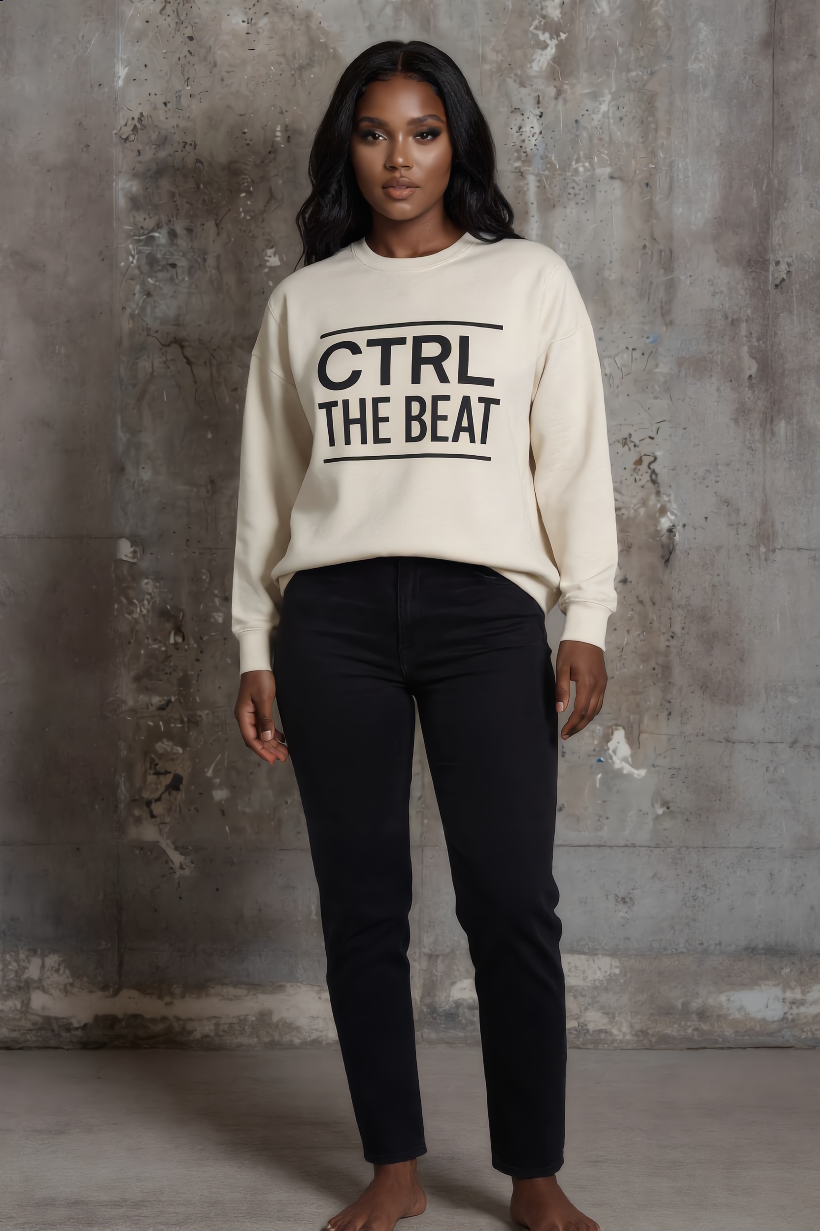 CTRL THE BEAT – Layered Vibes (Unisex Sweatshirt)