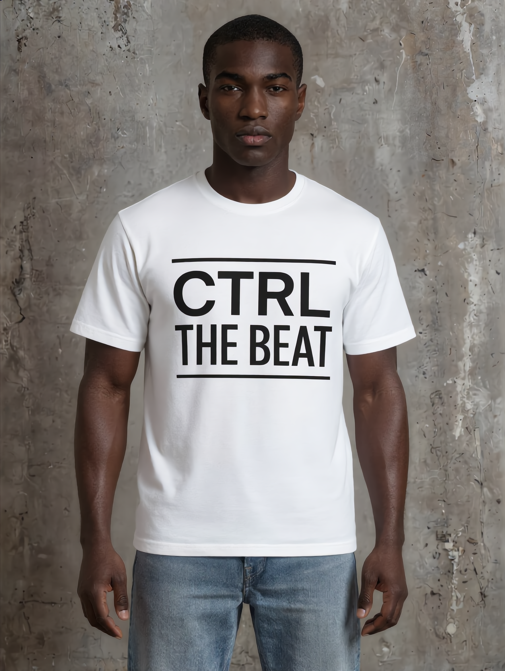 CTRL THE BEAT – Crew Cut (Unisex Jersey Tee)