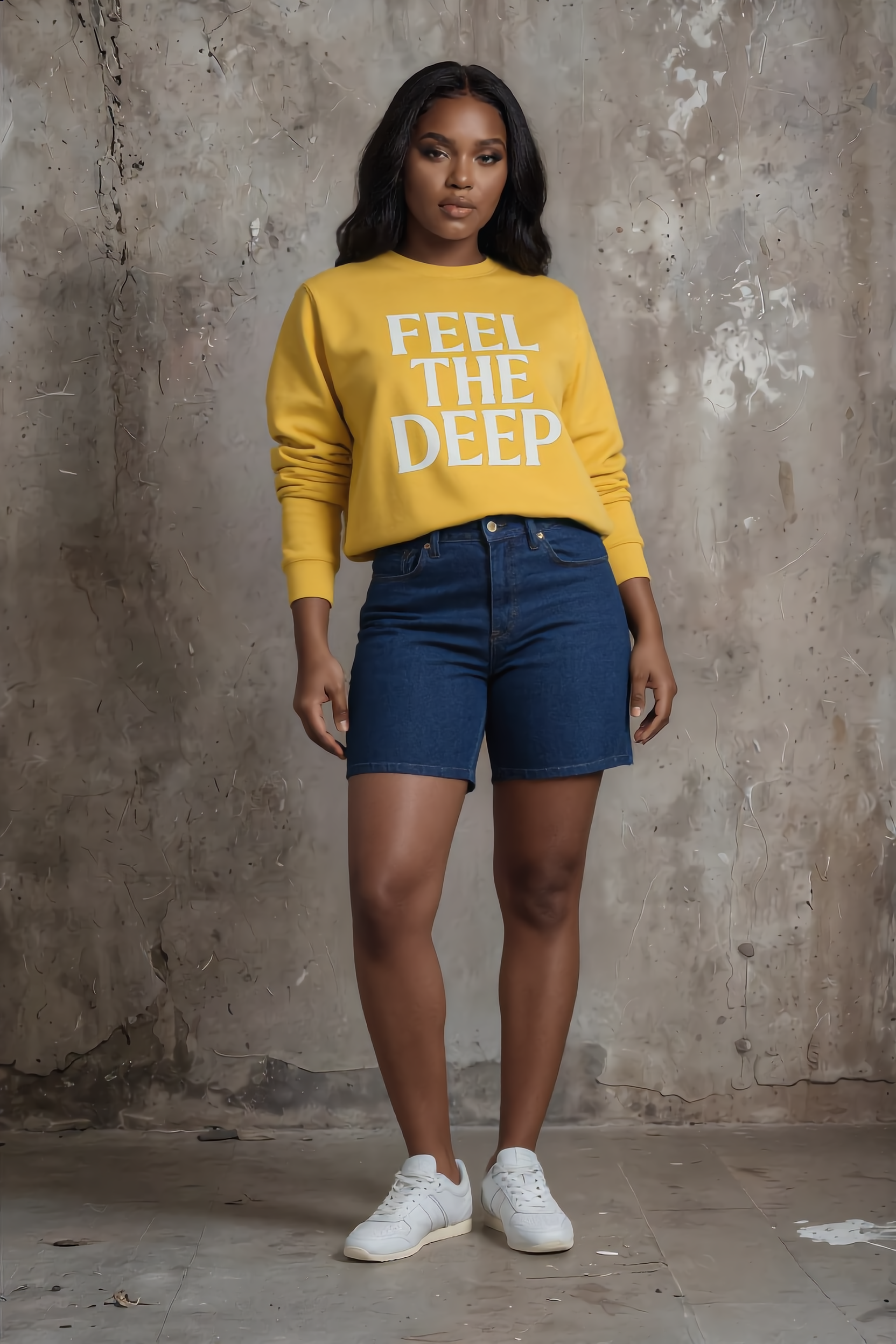 Feel The Deep– Layered Vibes (Unisex Sweatshirt)