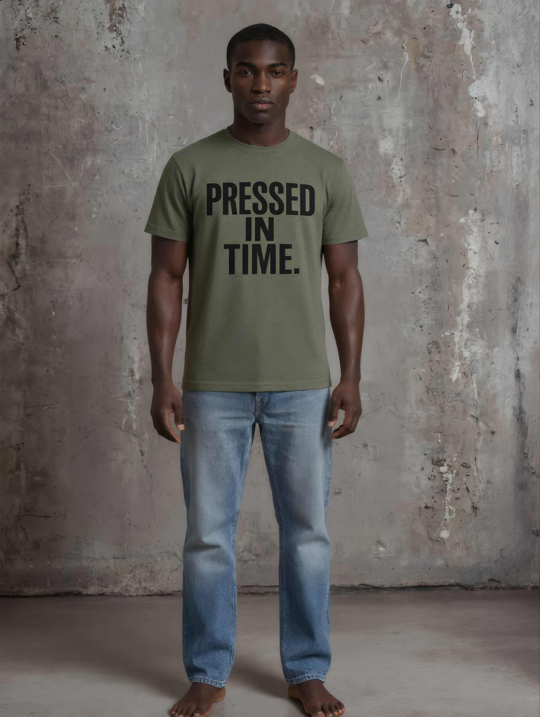Pressed In Time. – Crew Cut (Unisex Jersey Tee)