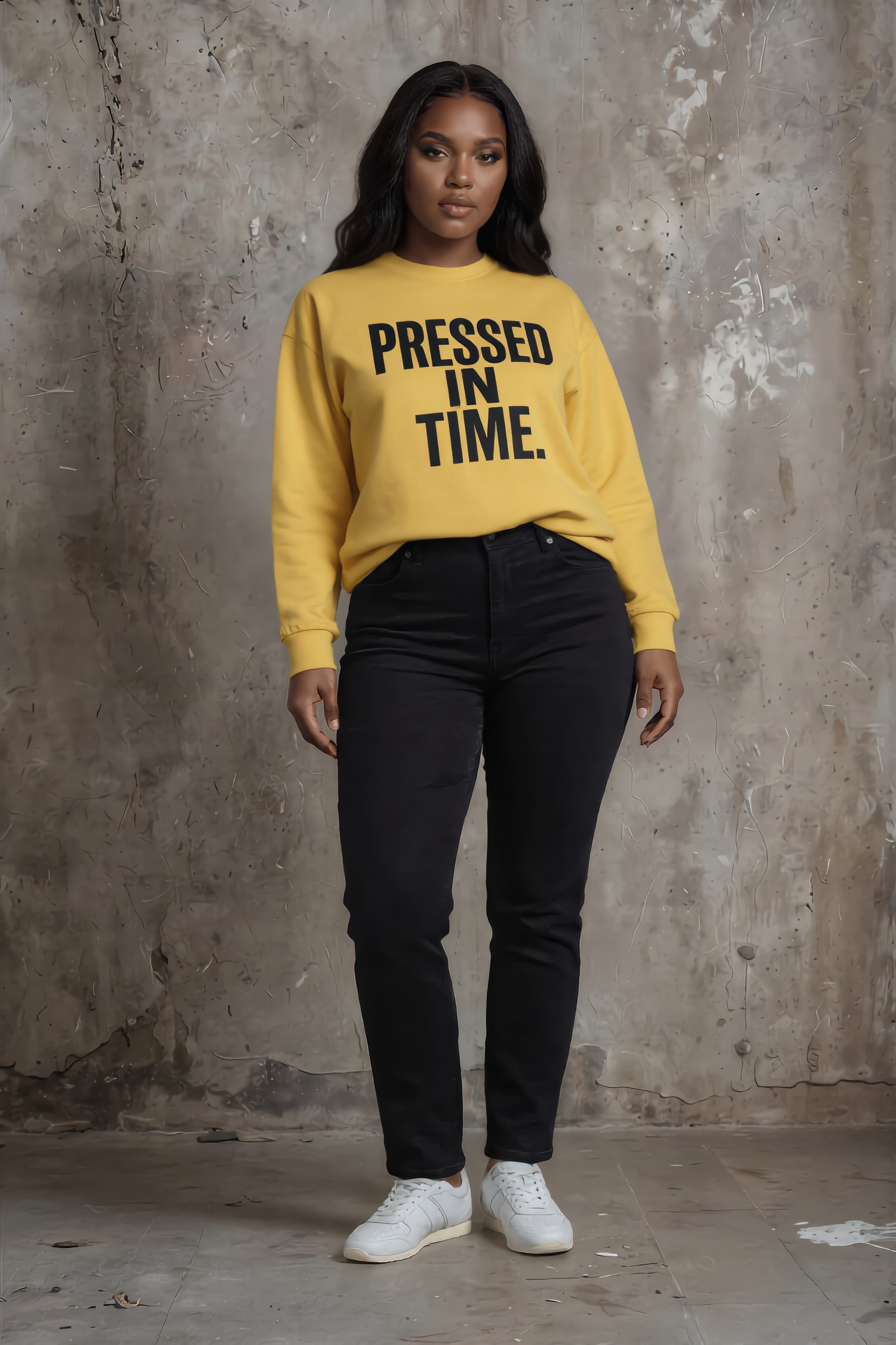 Pressed In Time. – Layered Vibes (Unisex Sweatshirt)