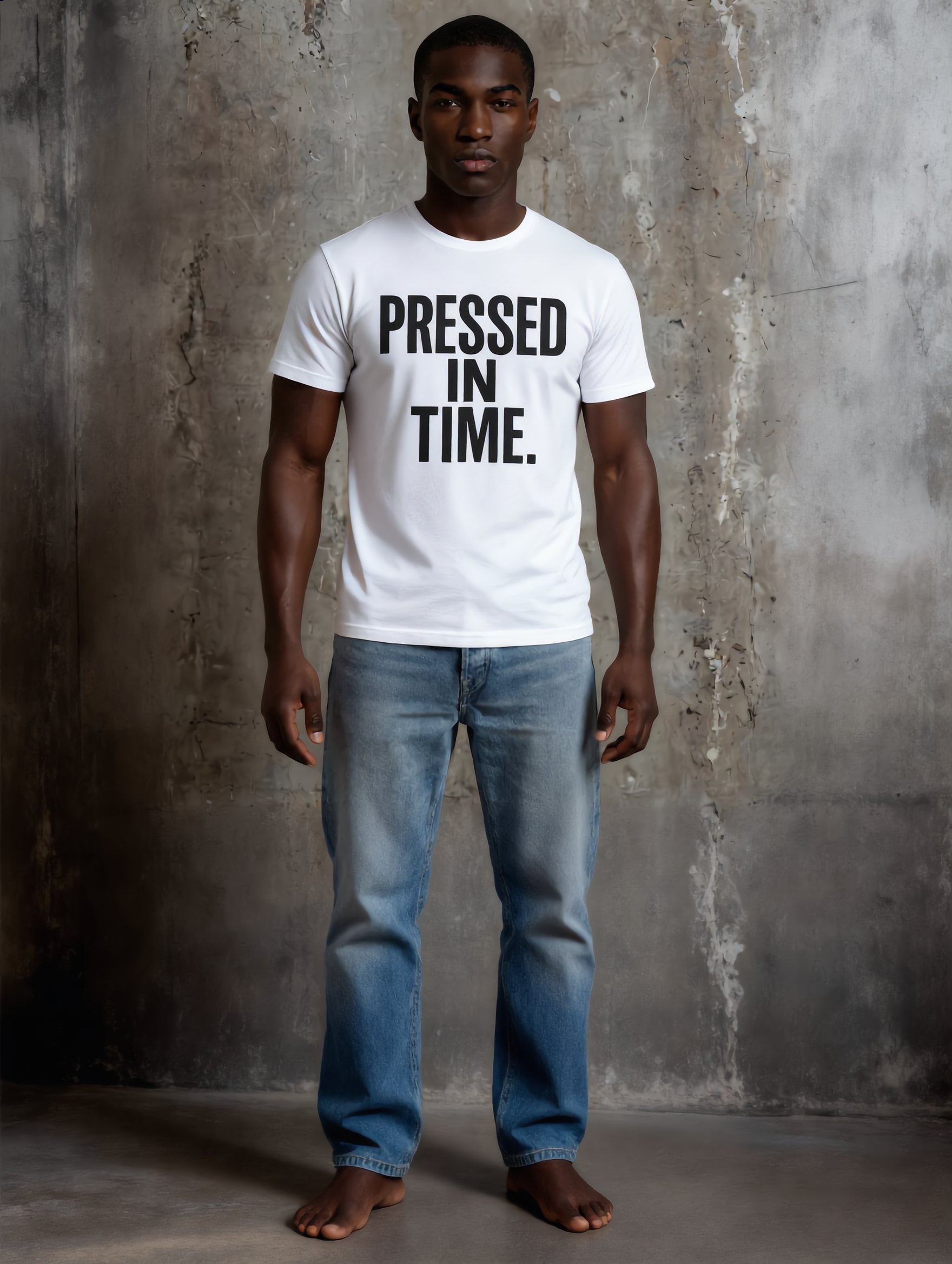 Pressed In Time. – Crew Cut (Unisex Jersey Tee)